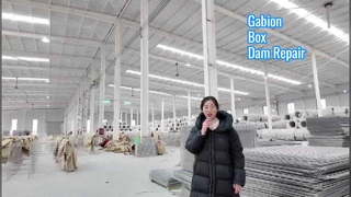 Uso del ejército de la caja de gaviones de producción de barrera Hesco para la restauración de presas Muro de contención fuerte