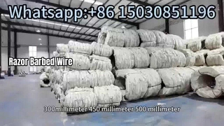 Empaquetado del alambre de púas de la seguridad del alambre de púas de la maquinilla de afeitar concertina