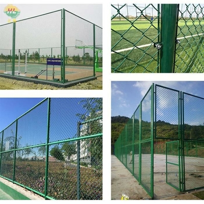 6m Height Chain Link Wire Fence For Sports Ground / Tennis Baseball Or Baseball Field