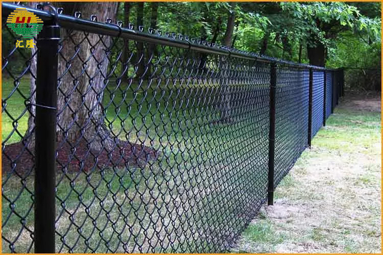 19 ft H x 50 ft L 9 Gauge Vinyl Coated Steel Chain Link Fence