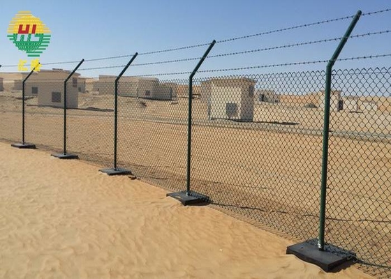 6m Height Chain Link Wire Fence For Sports Ground / Tennis Baseball Or Baseball Field