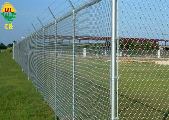 Galvanized Steel Diamond Chain Link Fencing 6 X 50 Feet Roll 11.5 Gauge