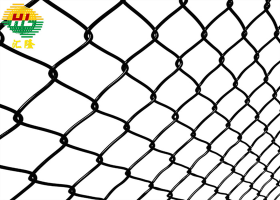 1.8m*15m*50*50mm*3.5mm Chain Link Wire Fence Heavy Duty Black Pvc Coated