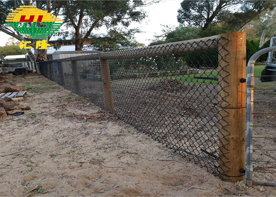 Vinyl Coated Steel Chain Link Fence Fabric 10 Gauge 4 Ft H X 45 Ft W