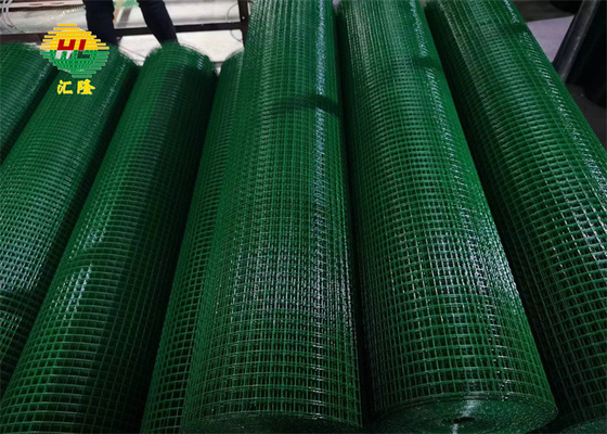 Green Black Blue Coated 3/8" X 3/8" Mesh Welded Wire Mesh Rolls For Animal Breeding
