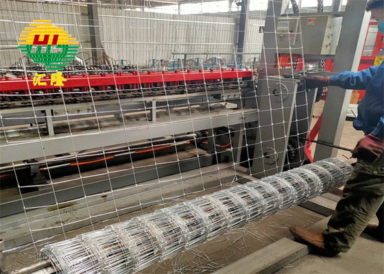 50m Roll Hinge Joint Galvanized Woven Wire Fencing Net For Cattle / Sheep / Goat