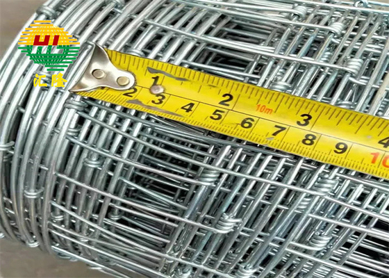 50m Roll Hinge Joint Galvanized Woven Wire Fencing Net For Cattle / Sheep / Goat