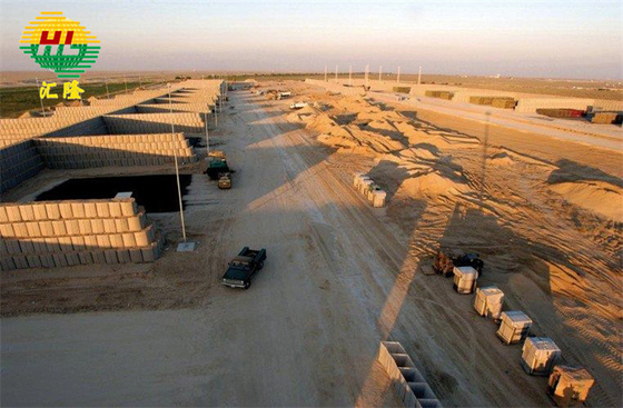 Height 0.6m-2.7m Military Sand Wall Hesco Barrier Length 1.21m-33m