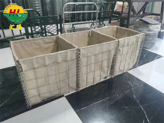 Height 0.6m-2.7m Military Sand Wall Hesco Barrier Length 1.21m-33m