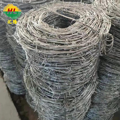 Non Alloy Galvanized Barbed Wire Hot Dipped Single Strand Barb Type Steel