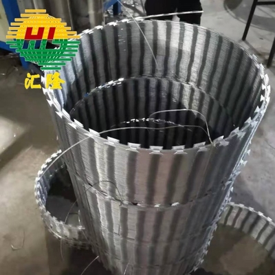 Anti Climb BTO-16 BTO-18 Stainless Steel Hot Dipped Galvanized Razor Fence Razor Barbed Wire In Ukraine Military
