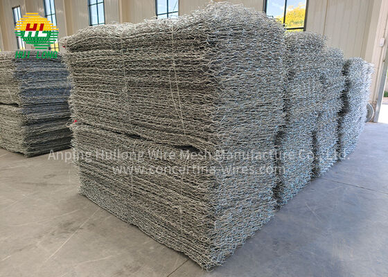 Jaula Gaviones Hexagonal Galvanizado 2x1x1m Gran Stock Disponible Obra Civil Ingenieria Proteccion Rios Envio Inmediato