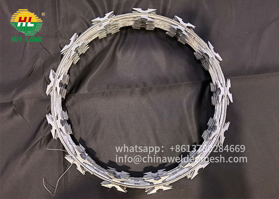 Easy Installation Razor Barbed Wire/Hot Dipped Galvanized Razor Wire CBT-60