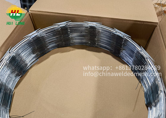 HUILONG BTO22 CBT65 Razor Type Barbed Wire BTO12 coiled razor wire