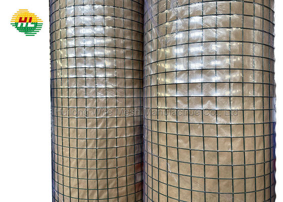 Green Vinyl Coated 1/4inch 36inx50ft Welded Wire Mesh Roll For Fencing Around Chicken Coop, Run, and Gardens