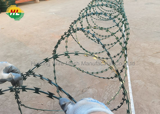 Razor Barbed Wire 18 Inch Concertina Barbed Wire 5 Rolls 250 Feet For Industrial And Home Use