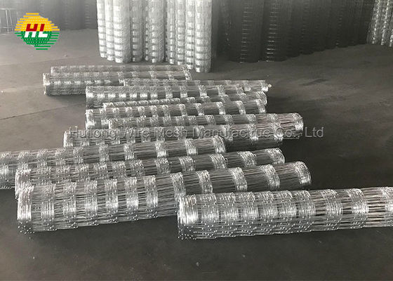 1.2m 1.5m 1.8m 2.1m High Heavy Galvanized Cattle Farm Guard Field Fence Hinge Joint Wire Mesh Fence with Customization