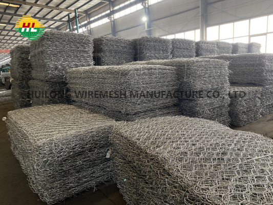 Hexagonal Gabion Basket 2.7mm/3.4mm Diameter 8x10cm Mesh Size