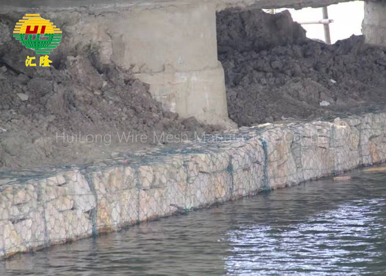 PVC Coated Gabion Basket Green Color 2.2mm/2.7mm