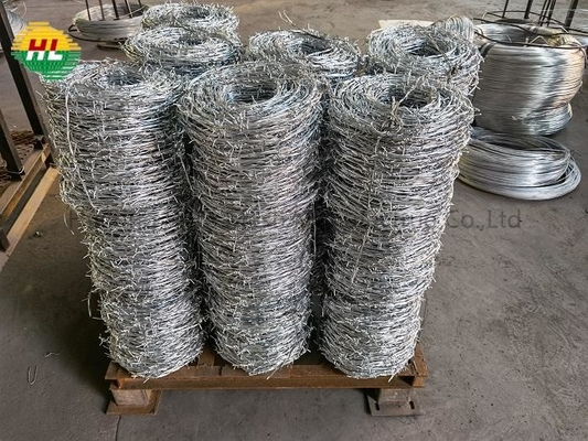 2.5mm Double Twist Barbed Wire High Tensile Galvanized Steel Razor Wire
