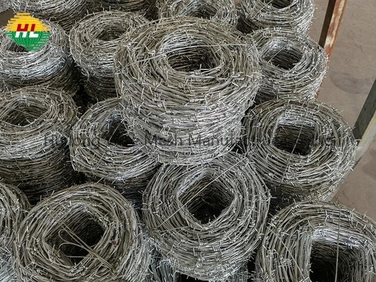 2.5mm Double Twist Barbed Wire High Tensile Galvanized Steel Razor Wire