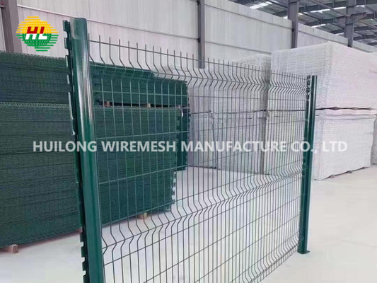 Green Color 1.8mx2.5m Galvanized Welded Fence For Perimeter Wall Garden
