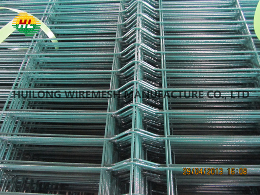 Green Color 1.8mx2.5m Galvanized Welded Fence For Perimeter Wall Garden
