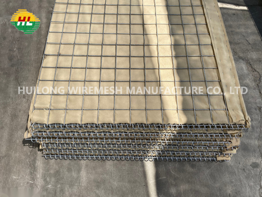 1x1x5m Hesco Barrier Blast Wall Mesh Size 80x80mm For Fortifications Defense