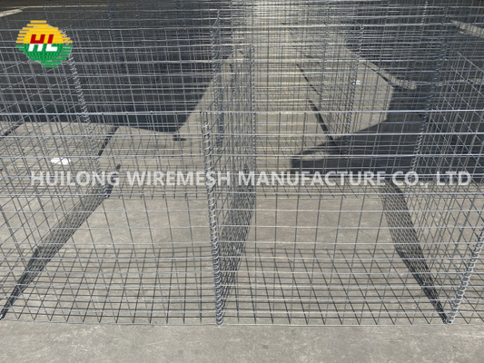 1x1x5m Hesco Barrier Blast Wall Mesh Size 80x80mm For Fortifications Defense