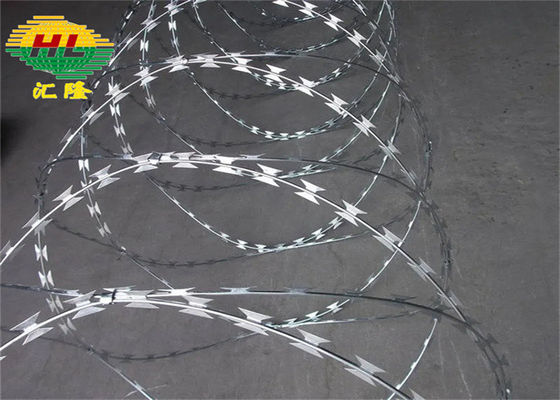 el cinc 240g/M2 cubrió el diámetro acordeón del alambre de púas 2.5m m