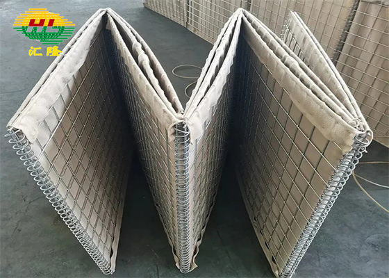 Hl1-12 Galfan revestido Hesco Barreras defensivas Robot Soldado longitud 1,21m-33m
