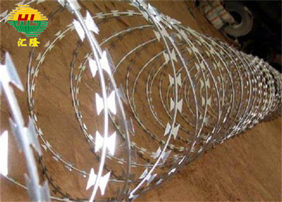 Defensa militar Galvanizado BTO-18 Concertina alambre de afeitar Seguridad para la frontera de Ucrania