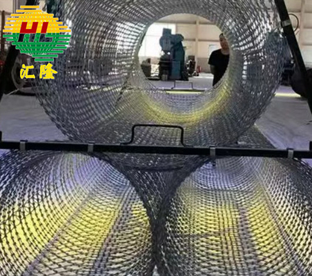 Valla de alambre de afeitar BTO-18 Concertina para defensa militar y situaciones de emergencia
