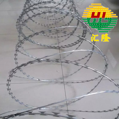 BTO-22 Concertina bobinas de alambre de afeitar de alta resistencia Ss 304 acero inoxidable 316 galvanizado en caliente