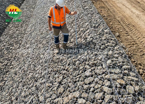 Muros de Gaviones Hexagonales Galvanizados 2x1x1m Gran Stock Proyectos de Ingeniería Muro de Contención para Carreteras Envío Rápido