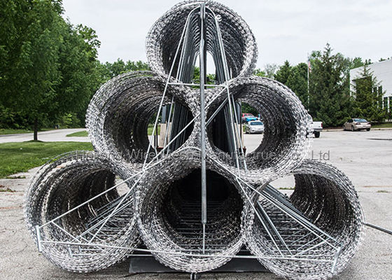 El alambre acordeón de la maquinilla de afeitar de los usos múltiples cerca caliente de 730m m sumergido galvanizado